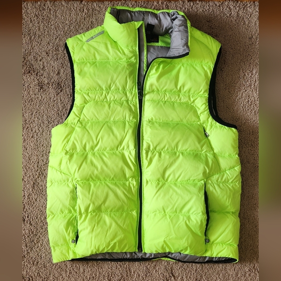 Polo Ralph Lauren Other - Vtg Y2K Ralph Lauren Neon Green Down Puffer Vest Gorpcore Utility Unisex EUC LRG